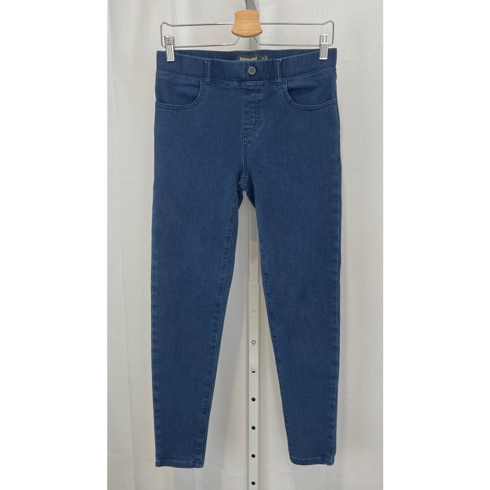 BETABRAND Skinny Leg 4 Pocket Yoga Denim W1545 Pull On Indigo Blue Stretch S